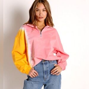 Colorblock Half-Zip Women's Top